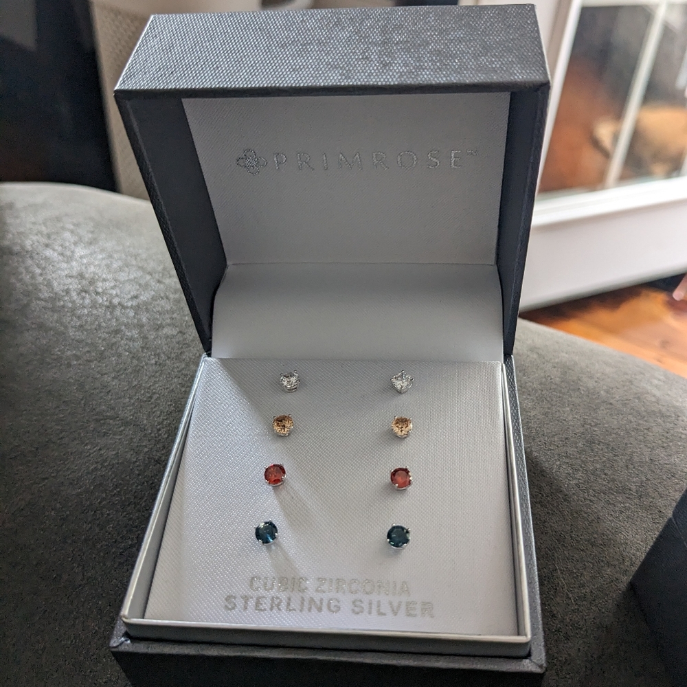 Primrose Kohl's Sterling Silver Stud Earrings Set